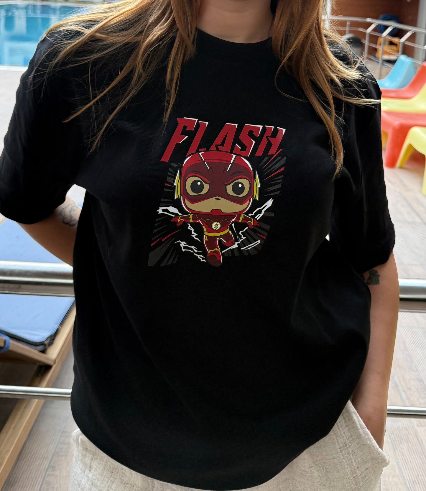 Flash Baskılı Tişört – DC Comics