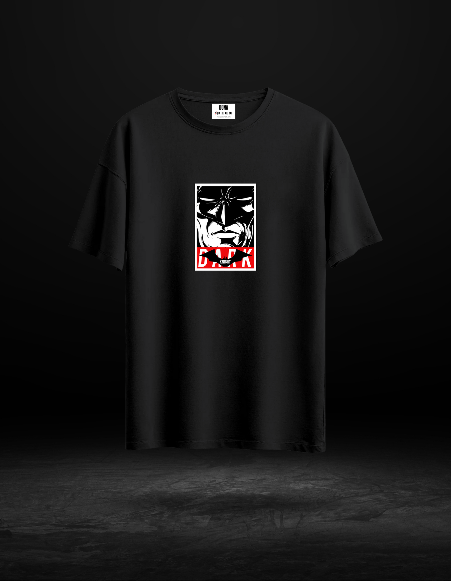 Batman Baskılı Oversize Tişört