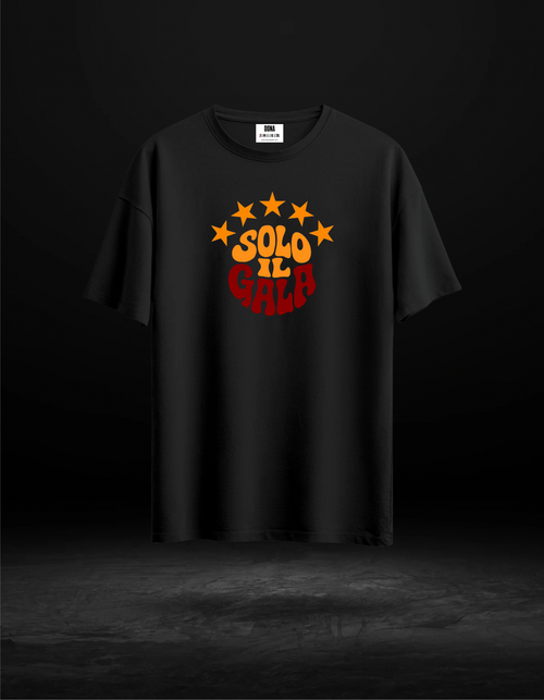 Galatasaray 5 Yıldızlı Solo il gala baskılı tişört