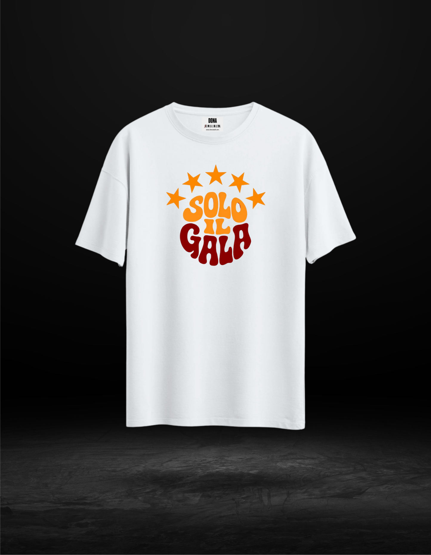 Galatasaray 5 Yıldızlı Solo il gala baskılı tişört