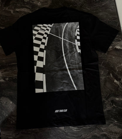 Track Grafik Detaylı Siyah Tişört