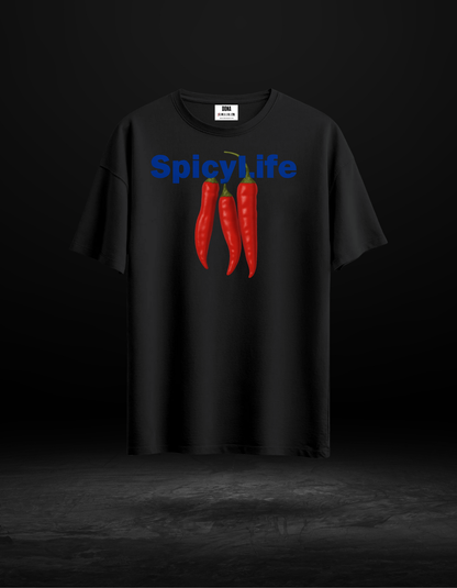 Spicy Life Baskılı Unisex Tişört
