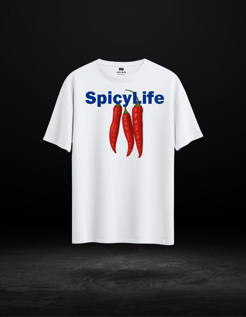Spicy Life Baskılı Unisex Tişört